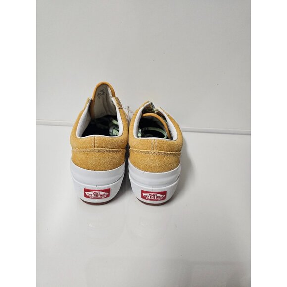 Vans Old Skool Stacked Platform Lift Shoe Sneaker Golden Yellow Womens Size 5.5 - Picture 4 of 8